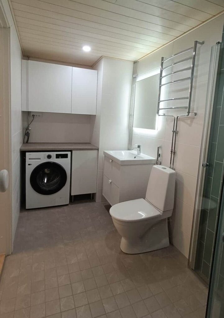 yksiön kylpyhuoneremontti